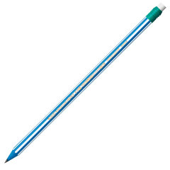 Карандаш чернографитный BIC, 1 шт., &laquo;Evolution Stripes&raquo;, HB, с ластиком, корпус ассорти, 8960342
