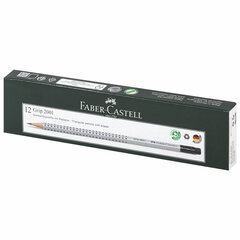 Карандаш чернографитный FABER-CASTELL, 1 шт., &laquo;Grip 2001&raquo;, HB, трехгранный, с ластиком, 117200