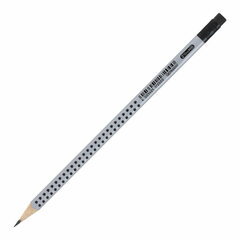 Карандаш чернографитный FABER-CASTELL, 1 шт., &laquo;Grip 2001&raquo;, HB, трехгранный, с ластиком, 117200