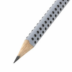 Карандаш чернографитный FABER-CASTELL, 1 шт., &laquo;Grip 2001&raquo;, HB, трехгранный, с ластиком, 117200