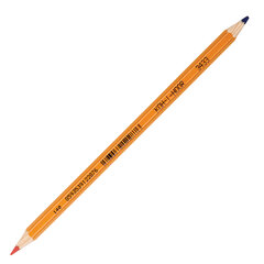 Карандаш двухцветный КРАСНО-СИНИЙ, KOH-I-NOOR, 1 шт., шестигранный, грифель 3,2 мм, натуральное дерево, 3433