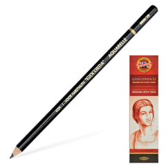 Карандаш чернографитовый, акварельный, художественный, KOH-I-NOOR, 1 шт., &laquo;Gioconda&raquo;, 2B, заточенный, картонная коробка