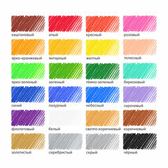Карандаши двусторонние CARIOCA &laquo;Bi-color&raquo;, 12 штук, 24 цвета, трехгранные, грифель 3 мм, натуральное дерево, 42991