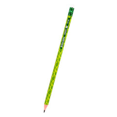 Карандаш чернографитный BRAUBERG &laquo;GREEN&raquo;, 1 шт., HB, с ластиком, пластиковый, ассорти, 181746
