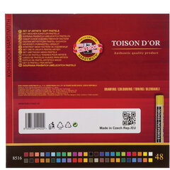 Пастель сухая 48 ЦВЕТОВ KOH-I-NOOR &laquo;Toison D'or&raquo;, мягкая, 8516/<wbr/>48