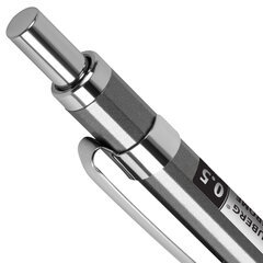 Карандаш механический 0,5 мм + грифели HB 12 штук на блистере, BRAUBERG &laquo;CHROME&raquo;, 181969