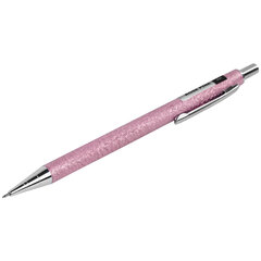 Карандаш механический 0,5 мм + грифели HB 12 штук на блистере, BRAUBERG &laquo;ROSE PINK&raquo;, 181971