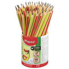 Карандаш чернографитный эргоном. MAPED (Франция) Kidy Learn, 1 шт., НВ, рифленая пове