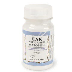 Лак акриловый матовый &laquo;Сонет&raquo;, 100 мл, в банке, Невская Палитра, 4627921