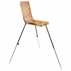 Этюдник BRAUBERG ART CLASSIC, бук, 40&times;25&times;7,5см, высота холста 70см, ножки метал 90см, ремень,190655