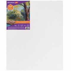 Холст на подрамнике BRAUBERG ART DEBUT, 30&times;40см, грунтованный, 100% хлопок, мелкое зерно, 191023