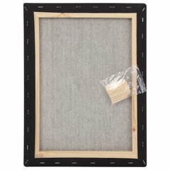 Холст на подрамнике черный BRAUBERG ART CLASSIC, 30&times;40см, 380г/<wbr/>м, хлопок, мелкое зерно, 191650