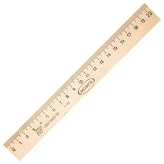 Линейка деревянная 20 см, ЛП-200, МОЖГА, С05