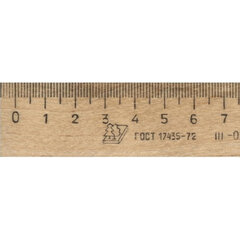 Линейка деревянная 20 см, ЛП-200, МОЖГА, С05
