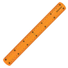 Линейка 30 см гибкая BRAUBERG &laquo;FLEX&raquo;, пластиковая, ассорти, европодвес, 210675