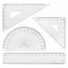 Готовальня BRAUBERG SCHOOL KIT, 11 предметов, циркуль 115 мм, циркуль 125 мм, чертежные принадлежности, лавандовый цвет, 210714
