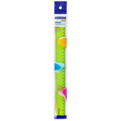Линейка пластиковая 30 см BRAUBERG &laquo;FRUITY&raquo;, тонированная, ассорти, 210767