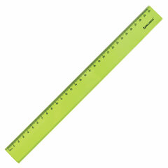 Линейка пластиковая 30 см BRAUBERG &laquo;FRUITY&raquo;, тонированная, ассорти, 210767
