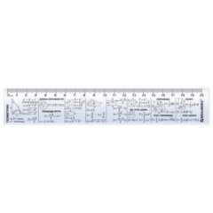 Линейка пластиковая 20 см BRAUBERG, справочная, геометрия, 210897