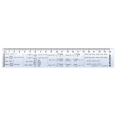 Линейка пластиковая 20 см BRAUBERG, справочная, тригонометрия, 210898
