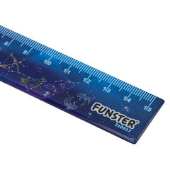 Линейка пластиковая 15 см, FUNSTER (ФАНСТЕР), &laquo;КОСМОС&raquo;, ассорти, дисплей, 210917