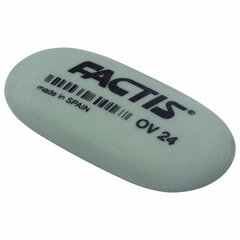 Ластик FACTIS OV 24 (Испания), 49&times;24&times;9 мм, цвет ассорти, овальный, мягкий, CMFOV24