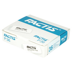 Ластик FACTIS P 36 (Испания), 56&times;20&times;9 мм, белый, прямоугольный, скошенные края, CPFP36B