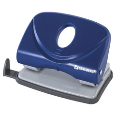 Дырокол BRAUBERG &laquo;Original&raquo;, до 20 листов, синий, 222540