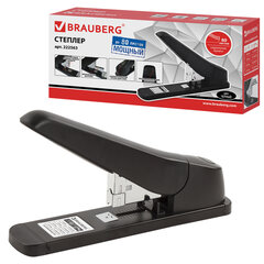 Степлер МОЩНЫЙ №24/<wbr/>6-23/<wbr/>13 BRAUBERG &laquo;Heavy duty MX&raquo;, до 80 листов, черный, 222563