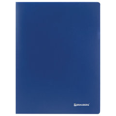 Папка 30 вкладышей BRAUBERG &laquo;Office&raquo;, синяя, 0,5 мм, 222631