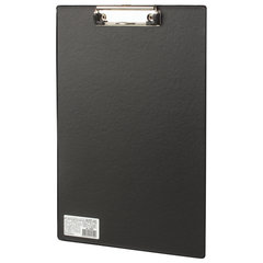 Доска-планшет BRAUBERG &laquo;Comfort&raquo; с прижимом А4 (230&times;350 мм), картон/<wbr/>ПВХ, РОССИЯ, ЧЕРНАЯ, 222657