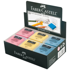 Ластик-клячка художественный FABER-CASTELL, 40&times;35&times;10 мм, цветной ассорти, 127321