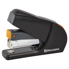 Степлер ЭНЕРГОСБЕРЕГАЮЩИЙ №24/<wbr/>6, 26/<wbr/>6 BRAUBERG &laquo;Easy Press&raquo;, до 25 листов, БЕЗ УСИЛИЙ, 224348
