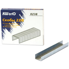 Скобы для степлера №23/<wbr/>8, 1000 штук, KW-trio, от 10 до 50 листов, 0238