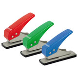 Дырокол на 1 отверстие KW-trio, до 12 листов, ассорти (красный, синий, зеленый), 921