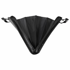 Папка-портфель пластиковая BRAUBERG А4+ (375&times;305&times;60 мм), 4 отделения, 2 кармана, на молнии, черный, 225169