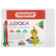 Доска для лепки А4, 280&times;200 мм, ПИФАГОР, белая, 2 стека, 227397