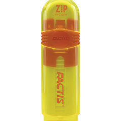 Ластик выдвижной FACTIS ZIP (Испания), 80&times;10&times;10 мм, белый, пластиковый корпус ассорти, PTF1030