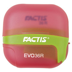 Точилка FACTIS EVO36R (Испания), с контейнером и стирательной резинкой, 50&times;50&times;25 мм, ассорти, F4707116