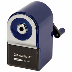 Точилка механическая BRAUBERG &laquo;ORIGINAL&raquo;, для чернографитных и цветных карандашей, крепление к столу, корпус синий, 228480