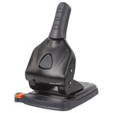 Дырокол металлический МОЩНЫЙ BRAUBERG "Heavy duty" до 65 л., эргономичный, черный