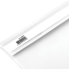 Скоросшиватель пластиковый BRAUBERG, А4, 130/<wbr/>180 мкм, белый, 228676