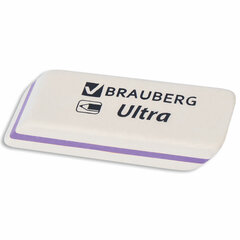 Ластик BRAUBERG &laquo;Ultra&raquo;, 50&times;14&times;8 мм, белый, детали ассорти, натуральный каучук, 228704