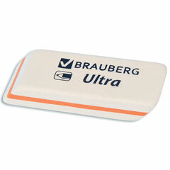 Ластик BRAUBERG &laquo;Ultra&raquo;, 50&times;14&times;8 мм, белый, детали ассорти, натуральный каучук, 228704