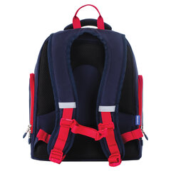 Рюкзак BRAUBERG CLASSIC, легкий каркас, премиум материал, &laquo;Лев&raquo;, синий, 37&times;32&times;21 см, 228829
