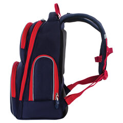 Рюкзак BRAUBERG CLASSIC, легкий каркас, премиум материал, &laquo;Лев&raquo;, синий, 37&times;32&times;21 см, 228829