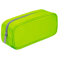 Пенал-косметичка BRAUBERG, мягкий, &laquo;KING SIZE NEON GREEN&raquo;, 20&times;8&times;9 см, 229020