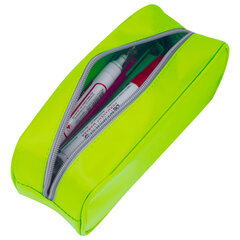 Пенал-косметичка BRAUBERG, мягкий, &laquo;KING SIZE NEON GREEN&raquo;, 20&times;8&times;9 см, 229020