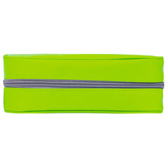 Пенал-косметичка BRAUBERG, мягкий, &laquo;KING SIZE NEON GREEN&raquo;, 20&times;8&times;9 см, 229020