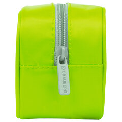 Пенал-косметичка BRAUBERG, мягкий, &laquo;KING SIZE NEON GREEN&raquo;, 20&times;8&times;9 см, 229020